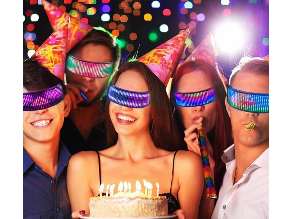  Animowane okulary LED